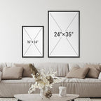 SIGNFORD Framed Canvas Print Wall Art Set Abstract White and Beige Brushstrokes on Neutral Illustrations Modern Art Decorative Bohemian for Living Room, Bedroom, Office - 24"x36"x2 Black