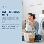 Cat Stain and Odor Remover| Enzyme Urine Odor Neutralizer - Stain Remover for Carpet, Litter Boxes, Bedding, and Laundry [160 Fl Oz Bundle]