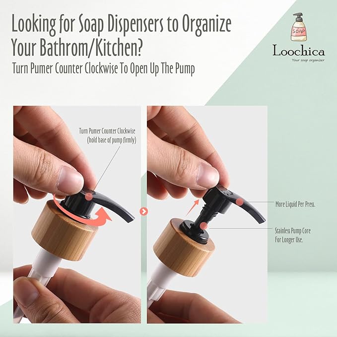 Dish Clear Glass Soap Dispenser with Plastic Pump, 16 Oz Transparent Dish Soap Dispenser Set Refillable Reusable Apothecary Soap Pump Dispenser Bottles for Bathroom and Kitchen