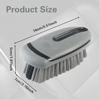 Carpet and Upholstery Cleaning Brush,Carpet Scrubber Stiff Bristle Detailing Scrub Brushes,Interior Leather Brush for Car and Home (Gray)