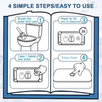 Toilet Bowl Cleaner Tablets Blue Toilet Tank Cleaners, Septic-Safe Hard Water Stain Remove, Bathroom Automatic Toilet Cleaning & Deodorizer, Fresh Scent - 30 Tabs