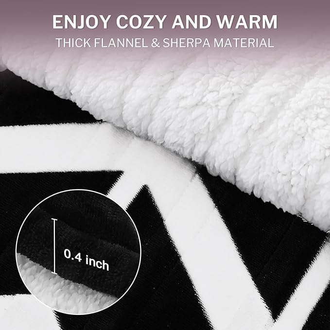 VENTIMI Electric Blanket Heated Throw, 50" x 60" Heated Blanket with 5 Heat Levels & 3 Hours Auto Off, Fast Heating Blankets with ETL & FCC Certification, Black
