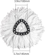 4 Pack Spin Mop Replacement Heads, Microfiber Spin Mop Refills, Easy Cleaning Mop Replace Heads for Floor Cleaning