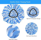 [5 Pack]Mop Heads Replacements, Spin Mop Replacement Head Deep Cleaning Machine Washable and Easy Replace,Spin Mop Refill Replacement Head 100% Microfiber,Mop Head Compatible with RinseClea