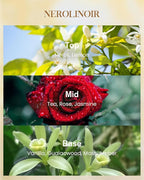 M&SENSE Neroli Noir Scented Candle 3 Wick 35oz 150H Long Lasting, Natural Soy Candles Stress Relief Calm Home Fragrance Housewarming Gifts