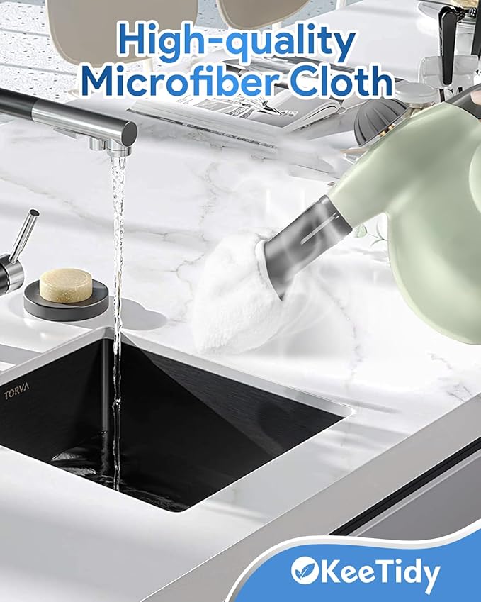 10 Pack Universal Steam Mop Pads Microfiber Cloths Compatible with Bissell Steam Shot Cleaner fit for PurSteam fit for Wagner Spraytech fit for McCulloch Handheld Steam Cleaner Accessories