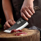 HOSHANHO 6 Inch Viking Knife, High Carbon Steel Japanese Kitchen Chef Knife, Hand Forged Butcher Knife for Meat Cutting, Multipurpose Cooking Knives for Home & Camping & BBQ