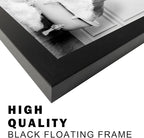 Framed Bathroom Wall Decor Elephant in Bathtub Pictures Wall Art Black and White Funny Animal Canvas Print Artworks for Bathroom