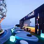 Mr.Go 16-Inch Rechargeable LED Cube Chair Light, 16 RGB Colors Glow Cube Seat w/Remote, Waterproof LED Cube Table, Color Changing Cubes Floor Lamp, Home Bedroom Patio Party Decorative Lighting