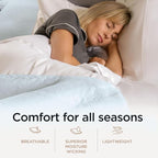 Threadmill Luxury Cotton Blankets for King Size Bed | All-Season Cozy 100% Cotton Blanket | Criss Cross Jacquard Soft Lightweight Coverlet, fits California King Size Bed, 104x92 | Light Blue