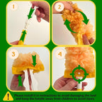 Duster Refills,Static Dust Removal Brush Disposable Dusting Head Compatible with Swiffer Duster Refills for Electronics, Furniture, Blinds, Ceiling Fans (Yellow(30 Refills+1 Handle), 30 PCS)