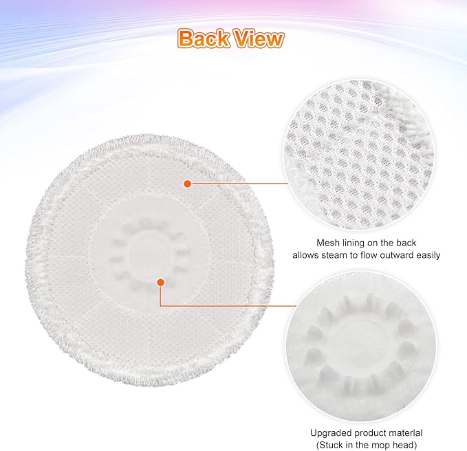 6 Pack S7000 Steam Mop Pads Replacement For Shark S7000AMZ S7001 S7001TGT S7000 Series Steam Mop, Microfiber and Reusable Mop Pads for Shark Steam & Scrub All-in-One Scrubbing Mop Pads for Cleaning