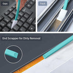 40pcs Crevice Cleaning Brush Tool, Disposable Toilet Brush for Toilet Seat Gaps, Crack and Crevice Cleaner Tools, Blue