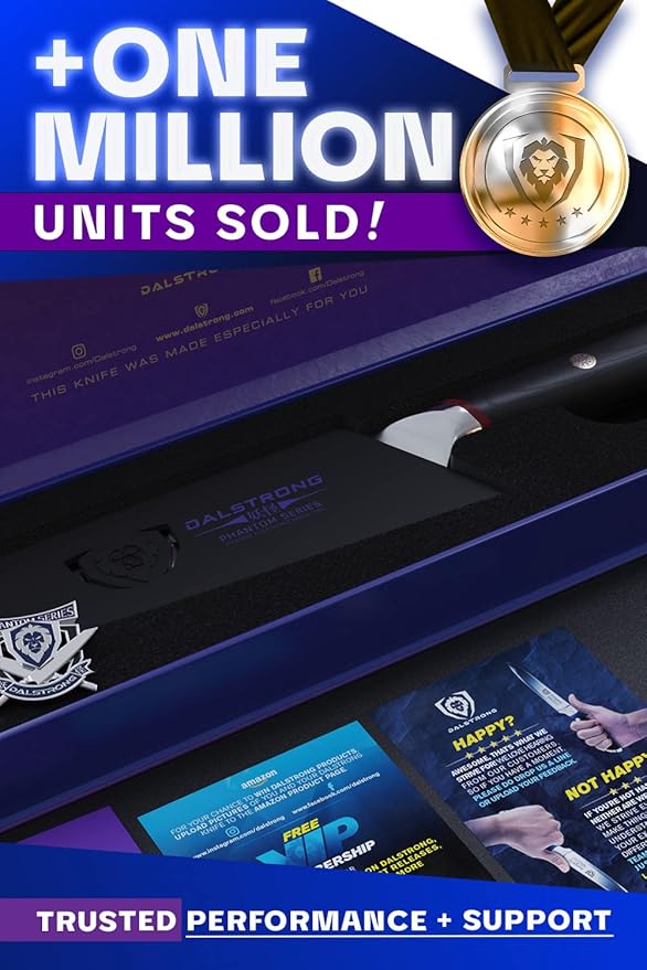 Dalstrong Chef Knife - 8 inch - Phantom Series - Japanese High-Carbon AUS8 Steel Kitchen Knife - Pakkawood Handle - Cooking Knife - Razor Sharp Chef's Knife - Sheath Included