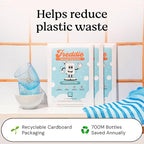 Freddie Dishwasher Sheets Fragrance Free - Space-Saving Alternative to Liquid Detergent - 180 Loads (3 Pack) Concentrated Plastic Jug Free Strips