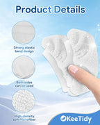 10 Pack Universal Steam Mop Pads Microfiber Cloths Compatible with Bissell Steam Shot Cleaner fit for PurSteam fit for Wagner Spraytech fit for McCulloch Handheld Steam Cleaner Accessories