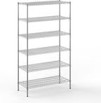 21" Deep x 48" Wide x 86" Height Wire Shelving Kit | 6-Tier | NSF Commercial Storage Rack Unit