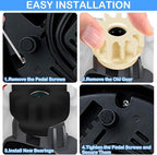 4pcs Spin Mop Replacement Parts, Spin Mop Bucket Clutch One Way Bearing Sprocket Pedal Shaft Replacement Compatible with Ocedar, Bearing Gear Sprocket Repair Replacement for More Spin Mops and Vileda