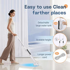 Steam Mop, Detachable Handheld Steam Cleaner for Home,1200W Heat to 260 °F in 20S, 2 Steam Modes & LED Display, 23FT Cord, Steam Mops for Floor Cleaning, Hardwood,Bathroom, Tile, Carpets