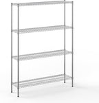 14" Deep x 54" Wide x 74" Height Wire Shelving Kit | 4-Tier | NSF Commercial Storage Rack Unit