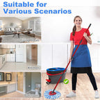 Mop Heads Replacements for Ocedar, 3 Pack Mop Replace Head for Ocedar RinseClean 2-Tank System, Spin Mop Replacement Head with 2 Scrubber Mop Head, Microfiber Mop Refills Deep Cleaning