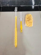 JEHONN Duster Refills for Swiffer 20 Counts, 360 Degree Heavy Duty Dusting Kit with 1 Extendable Handle + 1 Short Handle, Multi-Surface Dust Cleaning Tool for Blinds Bookshelf Furniture Electronics