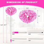 Ceiling Fan Cleaner Duster Reusable Microfiber Ceiling Fan Blade Cleaner Removable Duster with Extension Pole Adjusts 13 to 49.7 Inch for Cleaning Walls Furniture Door Window Top (Rosy White)