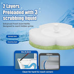 Disposable Toilet Brush Cleaning System with Wand Cleaner Refills,Toilet Cleaning Stick,Wall Mounted Toilet Wand Kit,60 Disposable Toilet Bowl Brush for Sink Bathtub Wash Basin (Green)