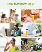 Blender for Smoothie, 900W Personal Blender for Shakes and Smoothies with 2 * 22oz BPA Free Portable Cups, Small Juicer for Protein Shake, Baby Food, Frozen Drink