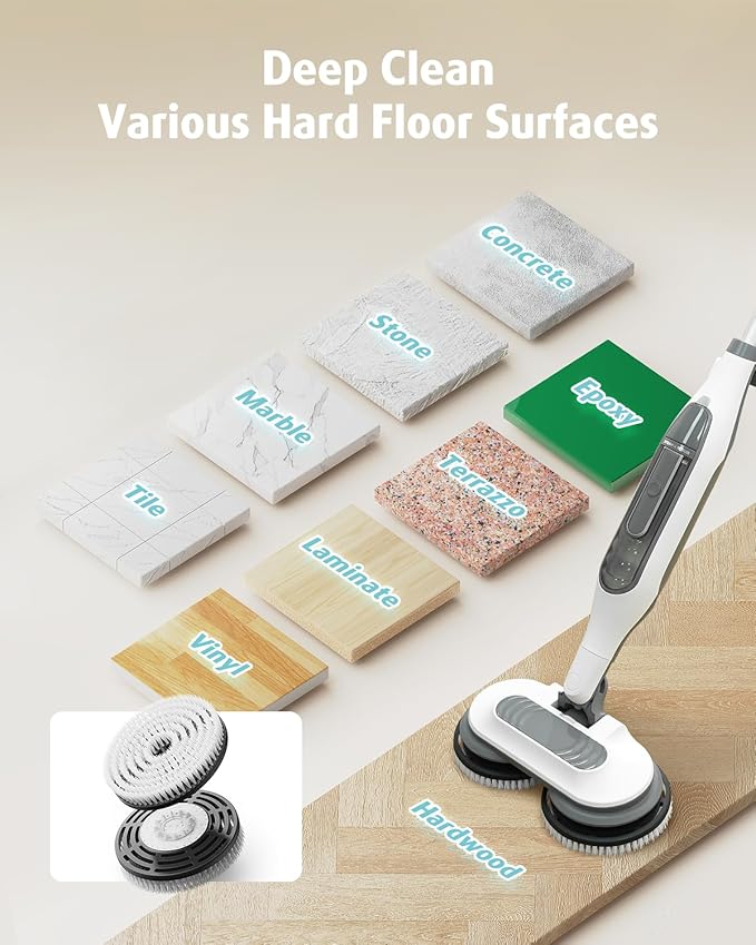 AIR U+ Newly Upgraded Steam Mop Replacement Brush Pads for Shark Steam and Scrub Mop S8201 S8001 S7201 S7000 Series (2 Count)