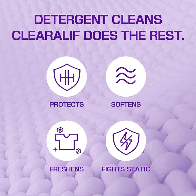 CLEARALIF laundry Fabric Softener Sheets, Lavender Scent, 160 Loads, Eco Friendly, Great For Travel, Apartments, Dorms.