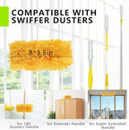 20 Pack Duster Refill for Swiffer,360 Heavy Duty Furniture Duster Refills, Disposable Multi-Surface Microfiber Feather Duster Kit with 1 Handle