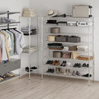 18" Deep x 60" Wide x 74" Height Wire Shelving Kit | 8-Tier | NSF Commercial Storage Rack Unit