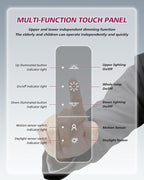 EMITEVER LED Floor Lamp, 100W Spectrum Eye Care Standing Lamp, 77'' Dimmable Motion Sensing & Daylight Sensing Reading Lamp for Study, Living Room, Conference, Office, 4000K Natural Daylight, White