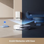 DREAME L40s Ultra CE Robot Vacuum and Mop with Auto-Empty, Mop Self-Cleaning, 13,000Pa Suction, Mop Raising, Ultrasonic Carpet Sensing, Ideal for Pet Hair, Carpet and Hard Floors, Easy Maintenance