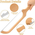 Bread Slicer for Homemade Bread Bow Knife-Ergonomic Design,Sourdough Bread Cutter Premium Stainless Steel Serrated Saw，Bread Knife for Precise Cutting Variety Bread (2)