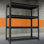 Heavy Duty Shelves, 4-Tier Metal Shelving Units, 48'W16'D63'H, 2200LBS Loads, Adjustable, Black