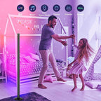 Led Floor Lamp,RGB LED Corner Lamp with App and Remote Control, Smart Modern Floor Lamp with 16 Million DIY Colors, DIY Modes and Music Sync, Standing Lamp for Living Room, Bedroom
