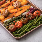 HAPPIELS Nonstick Non-Toxic 18-inch Half Baking Sheet 2-Pack | Premium Extra Thick Sheet Pan | Warp Resistant Large Cookie Sheet