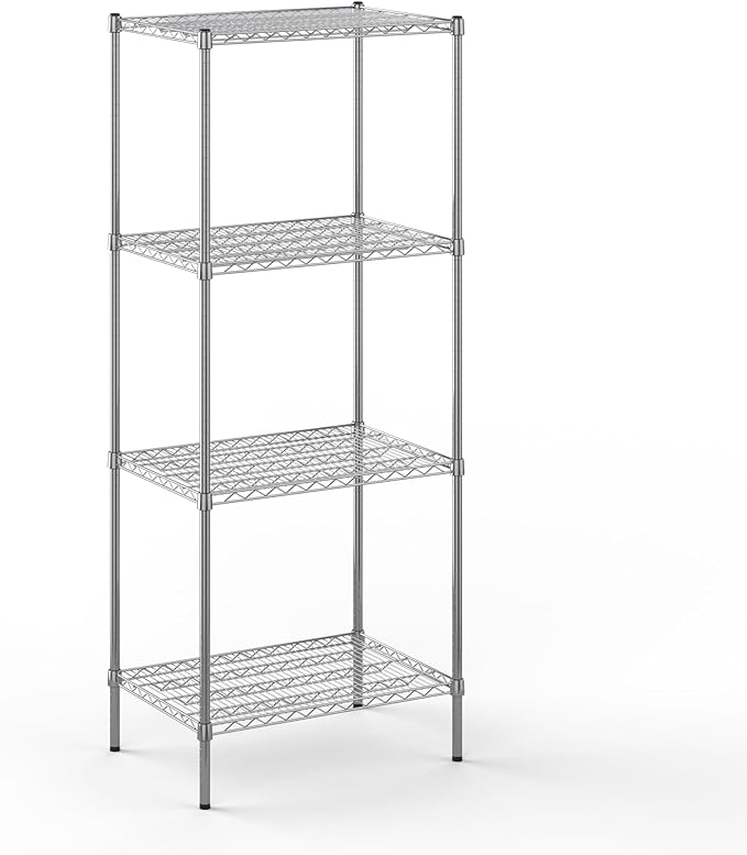 21" Deep x 30" Wide x 74" Height Wire Shelving Kit | 4-Tier | NSF Commercial Storage Rack Unit