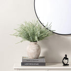 Ceramic Flower Vase Home Decor - Farmhouse Table Vases Rustic Vintage Living Room Kitchen Bedroom Decorations for House Book Shelf Office Coffee Desk Dining Fireplace (7.4" Retro)