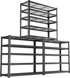 Storage Shelves Heavy Duty, 3 PCS 48" L x 18" W x 72" H Garage Wire Shelving Unit Loads 2800LBS, 5-tier Adjustable Metal Industrial Utility Shelf Rack for Kitchen, Laundry Room, Warehouse, Basement