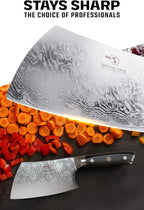 Dalstrong Meat Cleaver Knife-4.5"-Shogun Series ELITE - Razor Sharp - Japanese Steel - Black Handle - Heavy Duty Gift Knife Professional - Vacuum Heat Treated - w/Sheath