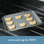 Sur La Table Kitchen Essentials Bake Sale 15 X 10 Inch PFOA, PFAS, PTFE Free Nonstick Cookie/Baking Sheet - Linen White (Pack of 4)