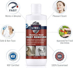 – Stainless Steel Rust Stain Remover Kit with Protector – Fast Acting for Commercial Equipment Rust Cleaner for Appliances, Grills & More – Food-Safe Stainless Steel Cleaner (4 oz)
