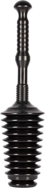 Master Plunger MP500-3TB Heavy Duty Bathroom Toilet Plunger Kit with Tall Bucket. Equipped with Air Release Valve, Black