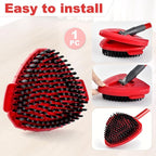 Scrubber Mop Head for Ocedar, Upgrade Scrub Brush for Ocedar, Spin Mop Scrub Brush Head for Ocedar EasyWring 1-Tank, More Bristles Scrub Brush Attachment for Bathroom