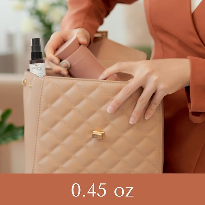 Castle Flush Therapy Neutralizing Toilet Spray | Odor Control: Mist Over the Water Surface, Go, Then Flush | Bathroom Freshening | Neutralizes Odors | Lavender and Eucalyptus | 0.45 oz (2 Pack)