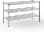 18" Deep x 48" Wide x 27" Height Wire Shelving Kit | 3-Tier | NSF Commercial Storage Rack Unit
