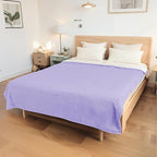 Electric Heated Blanket King Size 90"x100" - Coral Fleece & Sherpa Fabric Dual-Sided, 4 Heat Settings & 10 Hours Auto Off, Soft Warming Throw for Home, Office, or Bed, Machine Washable, Light Purple